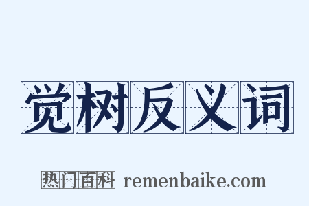 觉树反义词是什么意思的图片
